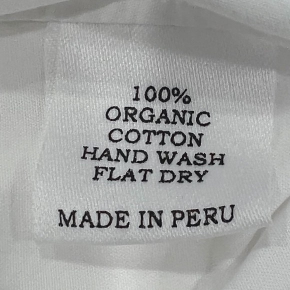 ORGANIC BY JOHN PATRICK BRIGHT WHITE COTTON POPLIN OFF THE SHOULDER TUNIC - Picture 16 of 16